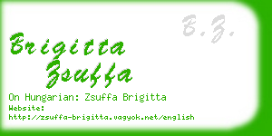 brigitta zsuffa business card